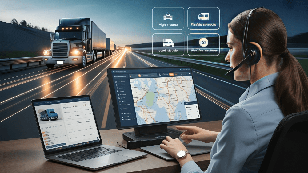 Truck Dispatching Benefits Illustration